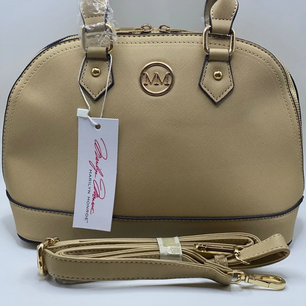 Preppy Vegan Leather Structured Handbag Set Old Money Classic Luxury Minimalist